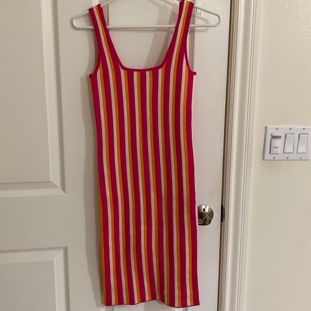 NWOT Lulu’s candy striped dress